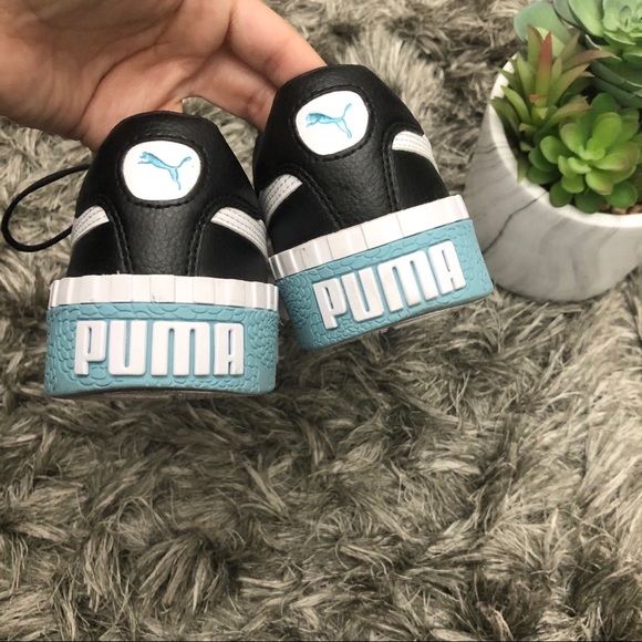 Puma Cali Black Coastal Blue Sneakers✨ - Picture 2 of 2